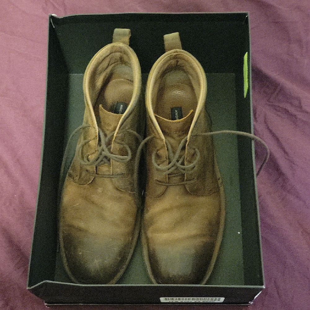 Andrew Marc Men's Brown Leather Boots EU 44